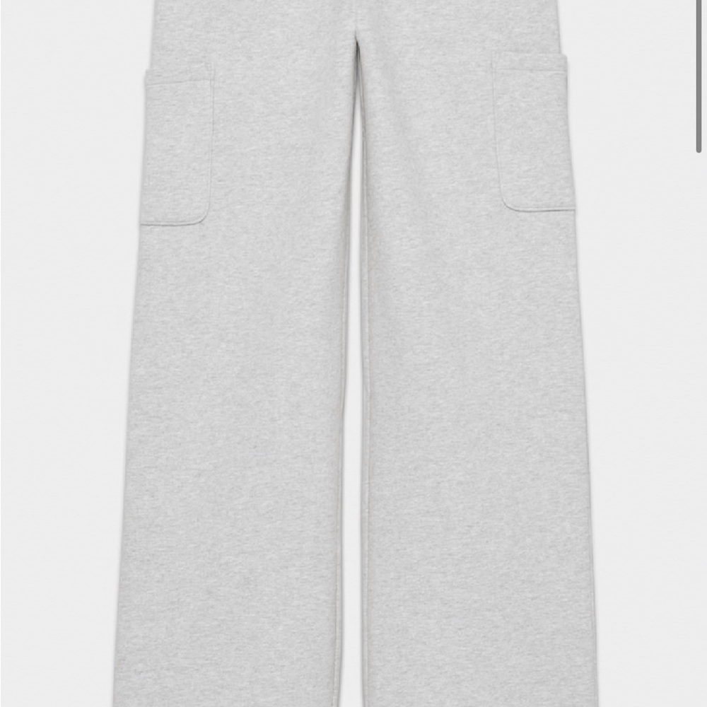 Aritizia Wide Leg Gray Pants